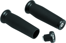 Load image into Gallery viewer, Kuryakyn Thresher Grips Universal 1inch Black Misc Powersports Kuryakyn