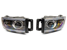 Load image into Gallery viewer, Raxiom 02-05 Dodge RAM 1500 LED Projector Headlights w/ SEQL LED Bar- Blk Housing (Clear Lens) Headlights Raxiom