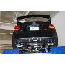 Load image into Gallery viewer, Invidia 15+ Subaru WRX/STI 4Dr Q300 Twin Outlet Rolled Titanium Burnt Quad Tip Cat-Back Exhaust
