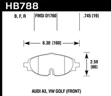 Load image into Gallery viewer, Hawk Performance HAWKHB788B.745 Hawk 15-17 VW Golf / Audi A3/A3 Quattro Front High Performance Brake Pads