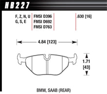 Load image into Gallery viewer, Hawk Performance HAWKHB227Z.630 Hawk 95-99 BMW M3 E36 Performance Ceramic Street Rear Brake Pads