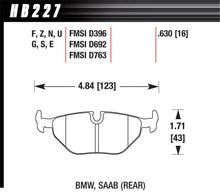 Load image into Gallery viewer, Hawk Performance HAWKHB227Z.630 Hawk 95-99 BMW M3 E36 Performance Ceramic Street Rear Brake Pads