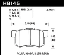 Load image into Gallery viewer, Hawk Performance HAWKHB145W.570 Hawk Acura / Honda / Suzuki DTC-30 Race Rear Brake Pads