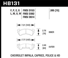 Load image into Gallery viewer, Hawk Performance HAWKHB131U.595 Hawk Chevy C20/R20 / C2500/R2500 / C30/R30 Pickup DTC-70 Front Race Brake Pads