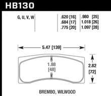 Load image into Gallery viewer, Hawk Performance HAWKHB130D.775 Hawk ER-1 Endurance Racing Brake Pads for Brembo/Wilwood Motorsport Calipers