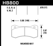 Load image into Gallery viewer, Hawk Performance HAWKHB800D.800 Hawk ER-1 Motorsports Brake Pads