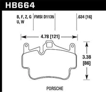 Load image into Gallery viewer, Hawk Performance HAWKHB664D.634 Hawk Porsche 911 ER-1 Endurance Racing Brake Pads (Works with Iron/Metal Rotors)