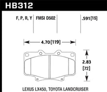 Load image into Gallery viewer, Hawk Performance HAWKHB312P.591 Hawk Super Duty Street Brake Pads