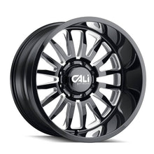 Load image into Gallery viewer, Ion Alloy Wheels Ion Alloy CALI OFF-ROAD SUMMIT 9110 GLOSS BLACK MILLED 22X10 8-170 CB 125.2 0MM 9110-22170BM