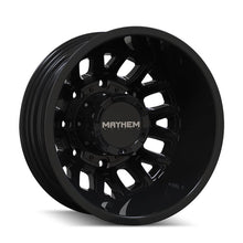 Load image into Gallery viewer, Ion Alloy Wheels Ion Alloy MAYHEM COGENT DUALLY GLOSS BLACK 17X6.5 8-165.1 CB 121.3 -142 8107D-7681BR
