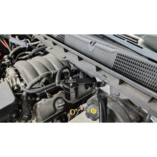 Load image into Gallery viewer, J&L Oil Separators J&L 14-18 Chevy Silverado 1500 / 14-18 GMC Sierra 1500 4.3L V6 Oil Separator - Black Anodized