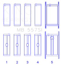Load image into Gallery viewer, King Engine Bearings KINGMB557SI010 King Engine Bearings For General Motors 262/267/302/307/327/350