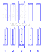 Load image into Gallery viewer, King Engine Bearings KINGMB5505SI030 King Engine Bearings Ford 351ci/400ci 16V Main Bearing Set (Size 030) - Set Of 10