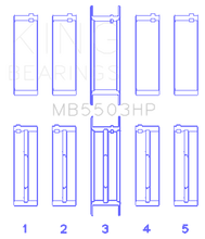 Load image into Gallery viewer, King Engine Bearings KINGMB5503HPSTDX King Engine Bearings Ford V8 351Ci 5.8L 16V - Cleveland (Size STDX) Main Bearing Set
