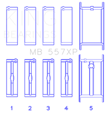 Load image into Gallery viewer, King Engine Bearings KINGMB557XPSTDX King Engine Bearings General Motors 262/267/302/307/327/350 (Size STDX) Main Bearing Set