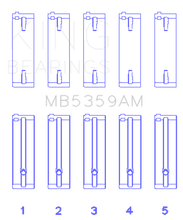 Load image into Gallery viewer, King Engine Bearings KINGMB5359AM0.25 King Engine Bearings Mazda Fe 2.0L (Size +0.25mm) Main Bearing Set