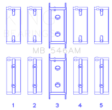 Load image into Gallery viewer, King Engine Bearings KINGMB546AM0.25 King Engine Bearings Mitsubishi G25B/4G54/4G53 (Size +0.25mm) Main Bearing Set