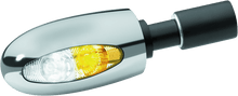 Load image into Gallery viewer, Kuryakyn KUR2556 Kuryakyn Bl 1000 7/8-1in Handlebars With Hollow Ends White/Amber Chrome