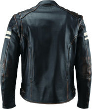 Load image into Gallery viewer, Kuryakyn KUR094382 Kuryakyn Leather By River Road Hoodlum Vintage Leather Jacket Black - Small