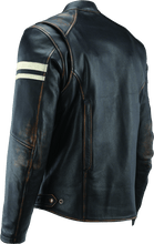 Load image into Gallery viewer, Kuryakyn KUR094382 Kuryakyn Leather By River Road Hoodlum Vintage Leather Jacket Black - Small