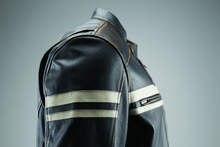 Load image into Gallery viewer, Kuryakyn KUR094382 Kuryakyn Leather By River Road Hoodlum Vintage Leather Jacket Black - Small