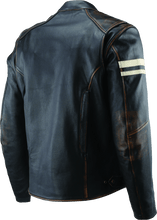 Load image into Gallery viewer, Kuryakyn KUR094382 Kuryakyn Leather By River Road Hoodlum Vintage Leather Jacket Black - Small