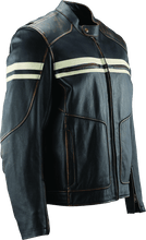 Load image into Gallery viewer, Kuryakyn KUR094382 Kuryakyn Leather By River Road Hoodlum Vintage Leather Jacket Black - Small