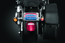 Load image into Gallery viewer, Kuryakyn KUR3155 Kuryakyn License Plate Turn Signal & Marker Light Mount Chrome