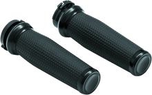 Load image into Gallery viewer, Kuryakyn KUR5941 Kuryakyn Thresher Grips Dual Cable Black