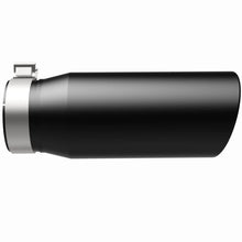 Load image into Gallery viewer, Magnaflow Catalytic Converter Universal MagnaFlow Tip Stainless Black Coated Single Double Round Single Outlet 5in Dia 4in Inlet 13in L