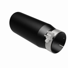 Load image into Gallery viewer, Magnaflow Catalytic Converter Universal MagnaFlow Tip Stainless Black Coated Single Double Round Single Outlet 5in Dia 4in Inlet 13in L
