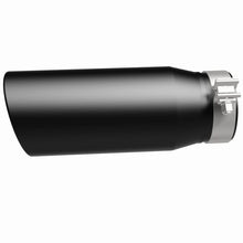 Load image into Gallery viewer, Magnaflow Catalytic Converter Universal MagnaFlow Tip Stainless Black Coated Single Double Round Single Outlet 5in Dia 4in Inlet 13in L