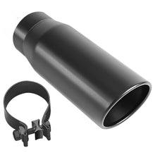 Load image into Gallery viewer, Magnaflow Catalytic Converter Universal MagnaFlow Tip Stainless Black Coated Single Double Round Single Outlet 5in Dia 4in Inlet 13in L