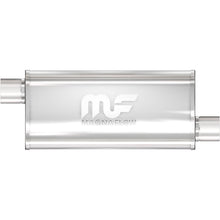 Load image into Gallery viewer, MagnaFlow Exhaust Products Exhaust Muffler MagnaFlow Exhaust Products Magnaflow Straight-Through Performance Muffler; 3in. Offset/Offset; 5x18x8 Body 14264