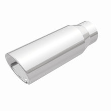 Load image into Gallery viewer, MagnaFlow Exhaust Products Exhaust Tail Pipe Tip MagnaFlow Exhaust Products Magnaflow Single Exhaust Tip - 3in. Inlet/4in. Outlet 35116