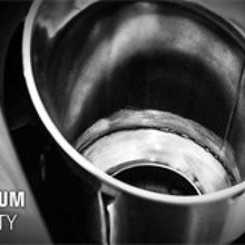 Load image into Gallery viewer, Magnaflow Tips MagnaFlow Tip Stainless Black Coated Single Wall Round Single Outlet 6in Dia 5in Inlet 13in L