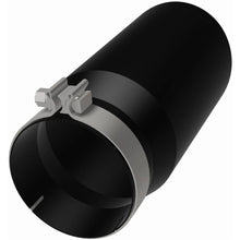 Load image into Gallery viewer, Magnaflow Tips MagnaFlow Tip Stainless Black Coated Single Wall Round Single Outlet 6in Dia 5in Inlet 13in L