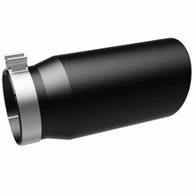 Load image into Gallery viewer, Magnaflow Tips MagnaFlow Tip Stainless Black Coated Single Wall Round Single Outlet 6in Dia 5in Inlet 13in L