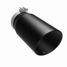 Load image into Gallery viewer, Magnaflow Tips MagnaFlow Tip Stainless Black Coated Single Wall Round Single Outlet 6in Dia 5in Inlet 13in L