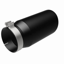 Load image into Gallery viewer, Magnaflow Tips MagnaFlow Tip Stainless Black Coated Single Wall Round Single Outlet 6in Dia 5in Inlet 13in L