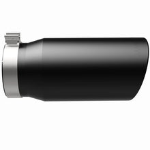 Load image into Gallery viewer, Magnaflow Tips MagnaFlow Tip Stainless Black Coated Single Wall Round Single Outlet 6in Dia 5in Inlet 13in L