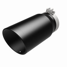 Load image into Gallery viewer, Magnaflow Tips MagnaFlow Tip Stainless Black Coated Single Wall Round Single Outlet 6in Dia 5in Inlet 13in L