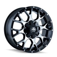 Load image into Gallery viewer, Mayhem Wheels - Cast Mayhem 8015 Warrior 18x9 / 6x135 BP / -12mm Offset / 106mm Hub Black/Machined Face Wheel