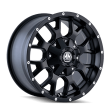Load image into Gallery viewer, Mayhem Wheels - Cast Mayhem 8015 Warrior 18x9 / 6x135 BP / -12mm Offset / 106mm Hub Matte Black Wheel
