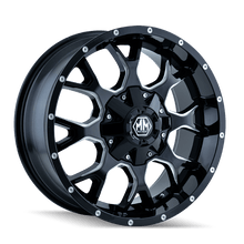 Load image into Gallery viewer, Mayhem Wheels - Cast Mayhem 8015 Warrior 18x9 / 8x170 BP / -12mm Offset / 125.2mm Hub Gloss Black Milled Wheel
