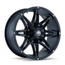 Load image into Gallery viewer, Mayhem Wheels - Cast Mayhem 8090 Rampage 17x9 / 8x180 BP / 18mm Offset / 124.1mm Hub Matte Black Wheel