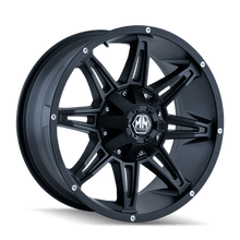 Load image into Gallery viewer, Mayhem Wheels - Cast Mayhem 8090 Rampage 18x9 / 6x135 BP / 18mm Offset / 106mm Hub Matte Black Wheel