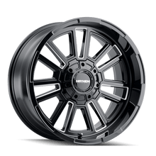 Load image into Gallery viewer, Mayhem Wheels - Cast Mayhem 8115 Apollo 20x9 / 6x135 BP / 0mm Offset / 106mm Hub Black w/ Milled Spokes Wheel