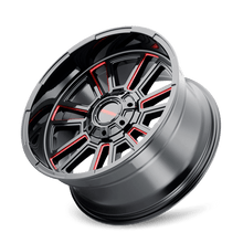 Load image into Gallery viewer, Mayhem Wheels - Cast Mayhem 8115 Apollo 20x9 / 8x170 BP / 0mm Offset / 125.2mm Hub Black w/ Prism Red Wheel