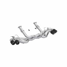 Load image into Gallery viewer, MBRP Exhaust Exhaust System Kit MBRP Exhaust S70413CF MBRP 3in Cat-Back, Quad Split Rear Exit, Active, T304 with CF Tips.
